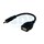 USB кабель OTG mini USB на USB   шнур 0.15M черный REXANT