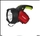 Camelion LED56334 (фонарь аккум., карбон, 3W  CREE+12LED+12redLED, 5В 4А-ч, пластик, коробка)