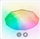 Св. комн. LED фигурный  25Вт бел. RGB/4000К IP44 LP . .D=350mm Управляемый  светильник ALMAZ  RGB R-345-SHINY/WHITE-220-IP44 /2019